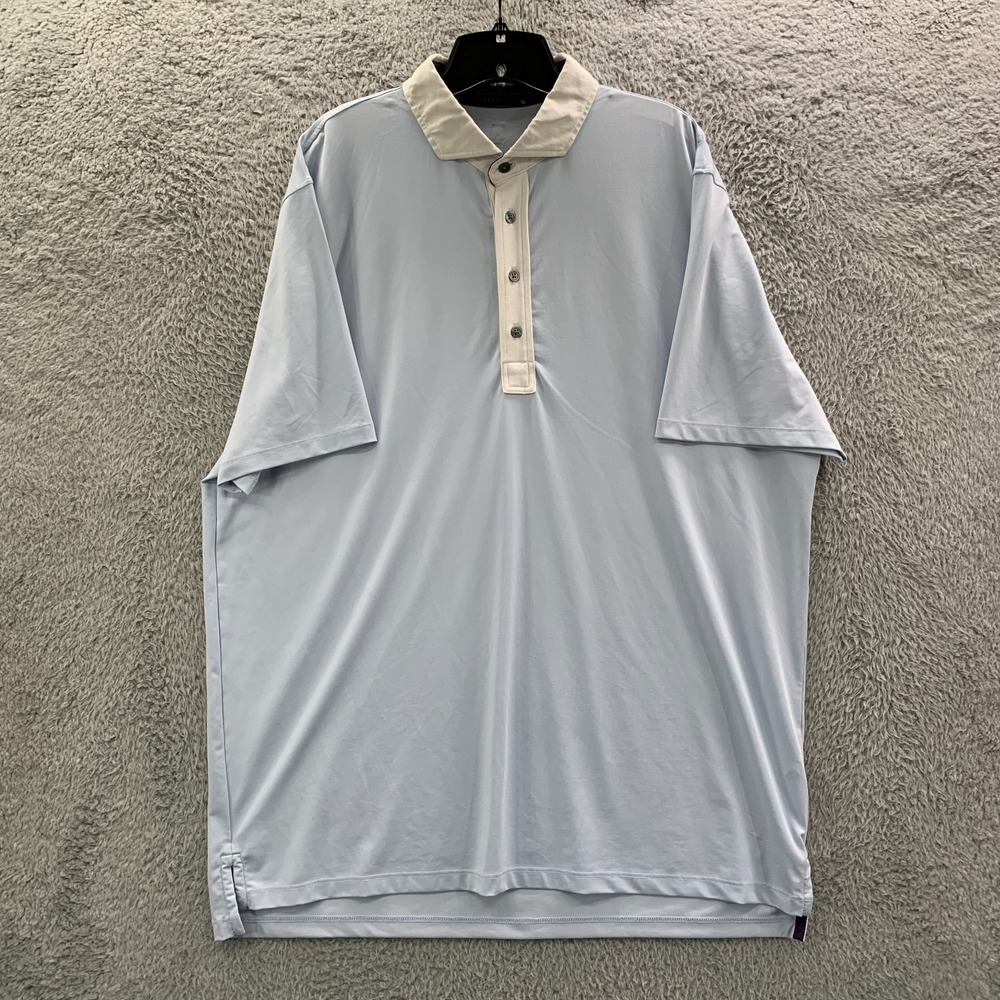 Greyson Polo Shirt Mens Size XL Golf Extra Large Blue White